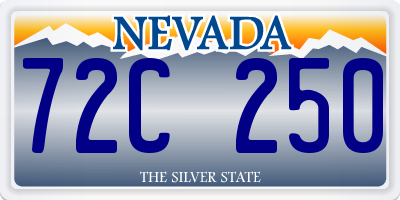 NV license plate 72C250