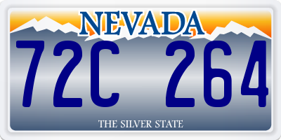 NV license plate 72C264