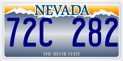NV license plate 72C282