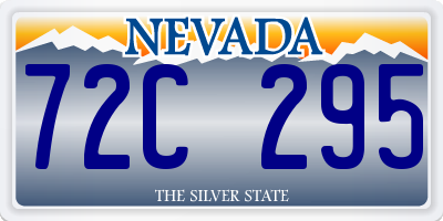 NV license plate 72C295