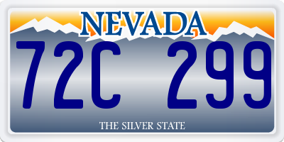 NV license plate 72C299