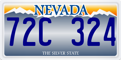 NV license plate 72C324