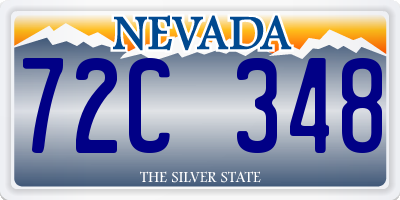 NV license plate 72C348