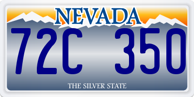 NV license plate 72C350