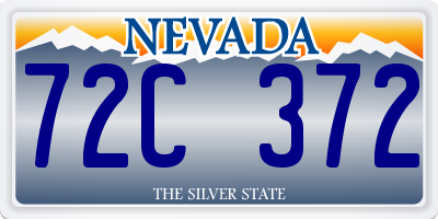 NV license plate 72C372