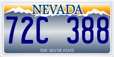 NV license plate 72C388