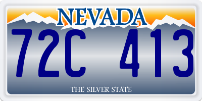 NV license plate 72C413
