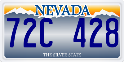 NV license plate 72C428