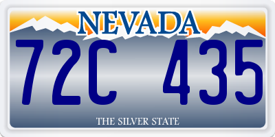 NV license plate 72C435