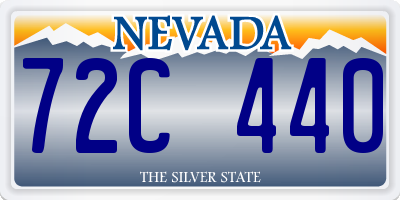 NV license plate 72C440