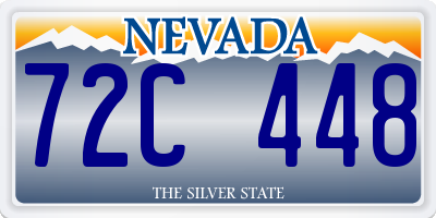 NV license plate 72C448
