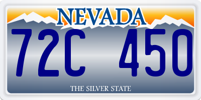NV license plate 72C450