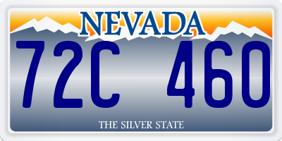 NV license plate 72C460