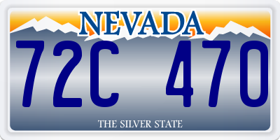NV license plate 72C470