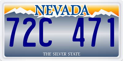 NV license plate 72C471
