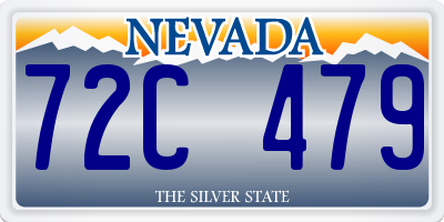 NV license plate 72C479