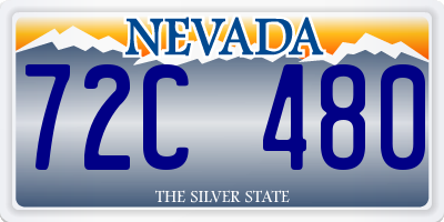 NV license plate 72C480