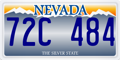 NV license plate 72C484
