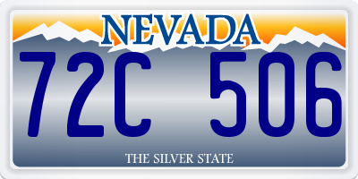 NV license plate 72C506