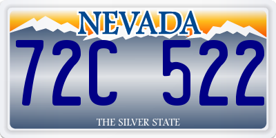 NV license plate 72C522