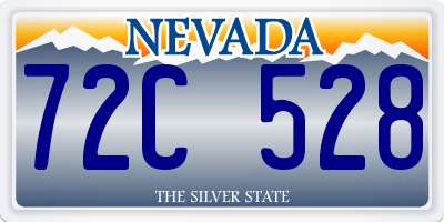 NV license plate 72C528