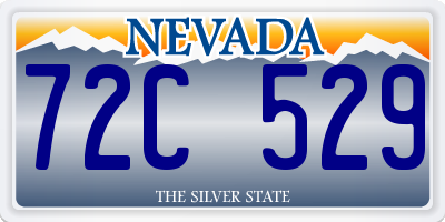 NV license plate 72C529
