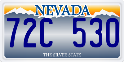 NV license plate 72C530