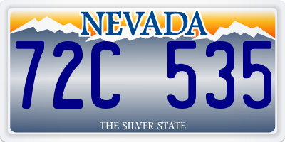 NV license plate 72C535
