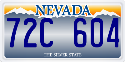 NV license plate 72C604