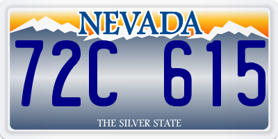 NV license plate 72C615