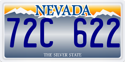 NV license plate 72C622
