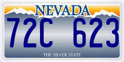 NV license plate 72C623