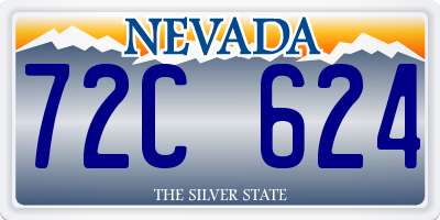 NV license plate 72C624