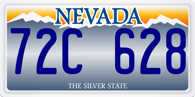 NV license plate 72C628