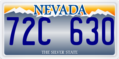 NV license plate 72C630