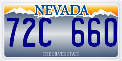 NV license plate 72C660