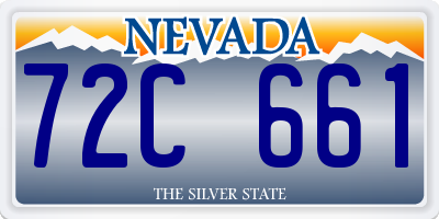 NV license plate 72C661