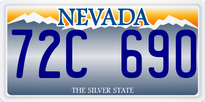 NV license plate 72C690