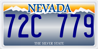 NV license plate 72C779