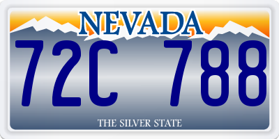 NV license plate 72C788