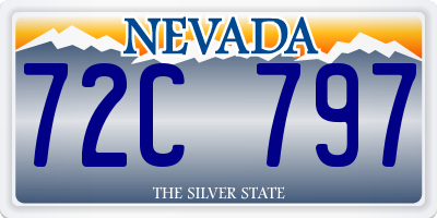 NV license plate 72C797