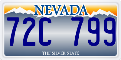 NV license plate 72C799