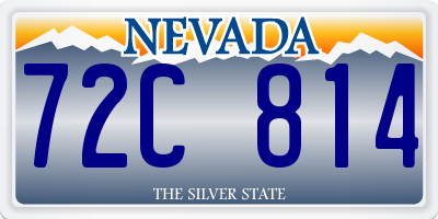 NV license plate 72C814