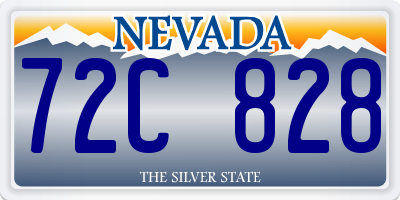 NV license plate 72C828