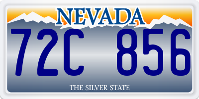 NV license plate 72C856