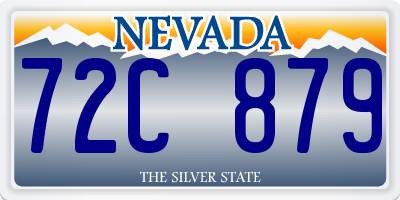 NV license plate 72C879