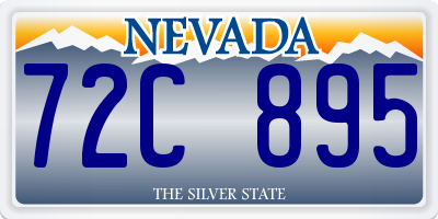 NV license plate 72C895