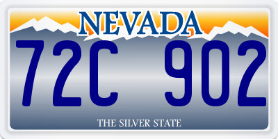 NV license plate 72C902