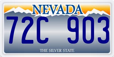 NV license plate 72C903
