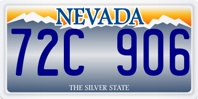 NV license plate 72C906